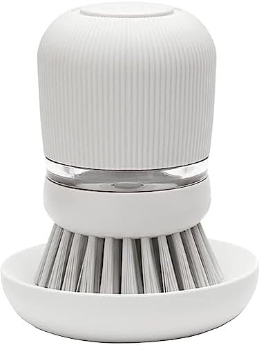 Brabantia Brosse à Vaisselle avec Distributeur de Savon Intégré - Light Grey
