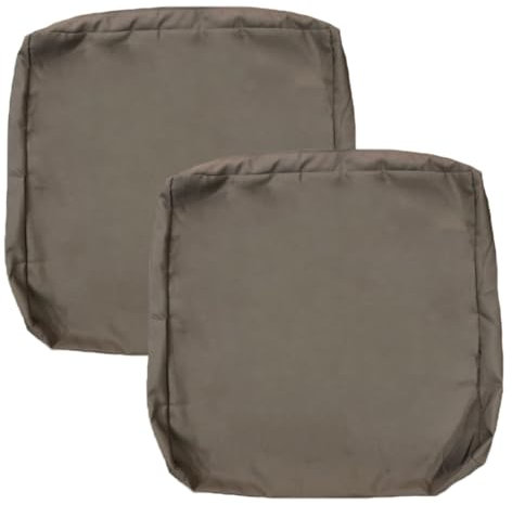 FLYMEI Terrassenkissenbezüge, 61 x 61 x 10 cm, für Gartenmöbel, wasserabweisend, für den Außenbereich, strapazierfähig, Couch-Kissenbezüge