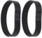 OTOTEC Lot de 2 courroies dentées en caoutchouc HTD 225-3M-17 75 dents compatibles avec Bosch PBS75A-GBS75A-GBS75AE SILVERCREST PARKSIDE PEBS 900