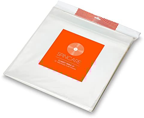 50x 12 Inch TRIPLE LP Resealable Clear Outer Vinyl Record Sleeves | CLARITY Blake Covers Fit Double & Triple Albums & LPs