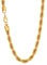 U7 Uomo catena corda collana placcato oro 18K, larghezza 9 mm, modello grosso robusto gioiello alla moda stile Rock Punk Hip Hop Rapper, confezione - 76 cm/Oro - Regalo Natale