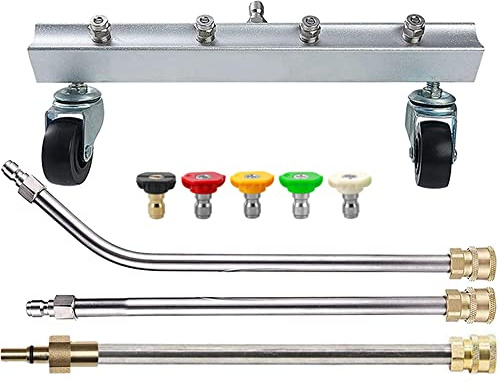 Pro-Kleen Chassis Cleaner and Lance Compatible with Black and Decker Pressure Washers with 5 Spray Jet Adaptors - Underbody Undercarriage