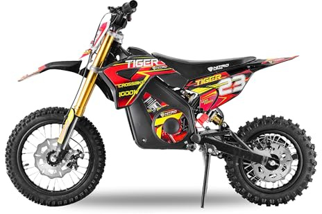 Nitro Motors Tiger Eco 1000W 36V Elektro Dirtbike 12 10 Zoll E Crossbike Neodym Motor Drossel Rot