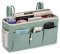 IGNPION Canvas Bedside Hanging Storage Pockets Metal Hook Adjustable Tape Dormitory Bed Organiser Caddy Mulit-purpose Bag Home Office School Hospital,Green (IGPUK0581)