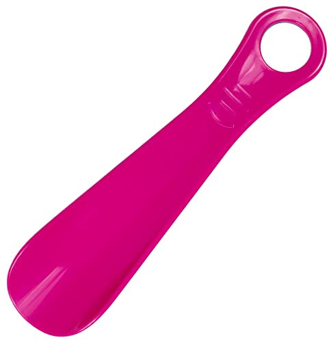 biped Schuhanzieher aus Kunststoff 18 cm – Mini Schuhlöffel, perfekt für unterwegs – Ergonomisch geformter Reiseschuhlöffel – Ideal für Kinder & Erwachsene z2798(magenta)