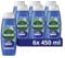 Radox Mineral Therapy Feel Awake 2-in-1 Body Wash & Shampoo Shower Gel with a sea mineral & fennel fragrance for a refreshing experience 6x 450 ml