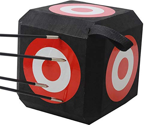 KENANLAN Armbrust Ziele, 24 * 24 * 24 6-seitiger Eva-Bogenschießen-Zielwürfel Outdoor-Recurve-Bogen und Pfeil Gerader Zugbogen Allgemeines Ausrüstungszubehör
