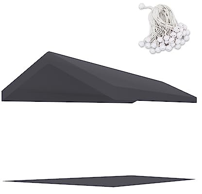 TGEHAP Carport-Ersatzüberdachung, 3 m x 50 cm, Grau, für Auto, Garage, Unterstand, Partyzelt, Topplane mit Kugelspannern (nur obere Abdeckung, Rahmen ist nicht im Lieferumfang enthalten)