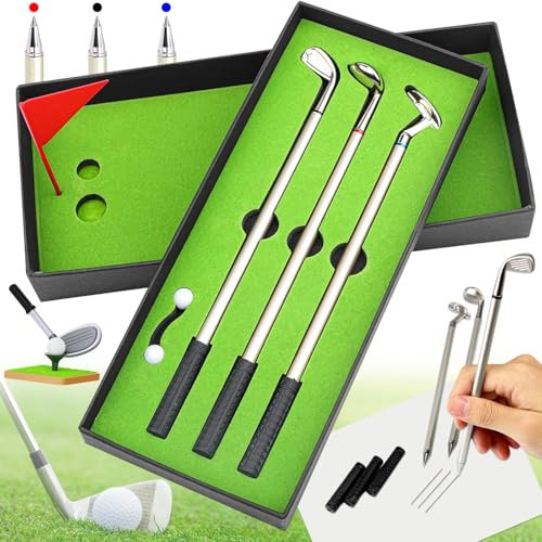 Exbrith Stylos de Golf, Cadeaux de Fête des Pères, Cadeaux de Golf Stylos Petits Cadeaux pour Hommes Cadeaux de Fête des Hommes Cadeau pour Lui Cadeau pour Petit Ami Gadgets Sympas pour Homme