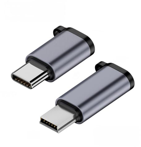 chenyang Lot de 2 adaptateurs USB 2.0 USB C/Mini USB mâle vers micro USB femelle 480 Mbps transfert de données 12 W 5 V 2,4 A