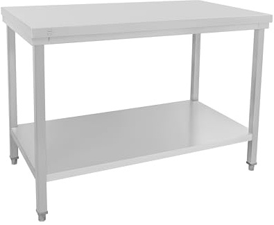 METRO Professional Arbeitstisch GWTS4127, Edelstahl, 120 x 70 x 85 cm, Silber