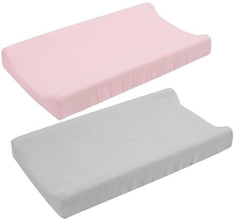 Vaguelly 2 Piezas Funda para cambiador de bebé funda de cambiador lavable cambiador de sábanas colchoneta cambiador bebe empapadores bebe cambiador funda para cambiador de pañales chico