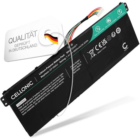 CELLONIC Akku kompatibel mit Acer Aspire 3, Acer Aspire 1, Acer Extensa 15, Acer AP16M5J 7.4V 4800mAh