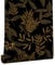 myforHD Selbstklebend Tapete Wandpapier Schwarzes Gold Blatt Selbstklebende Folie Dekorfolie Möbelfolie Klebefolie PVC Vinyl Wandaufkleber