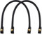 alwaiiz 2 Stück Druckknopf Taschenhenkel Leder, Ersatz Henkel für Taschen, Abnehmbare Handtasche Zubehör Für Heimwerker Handtasche(Schwarz)