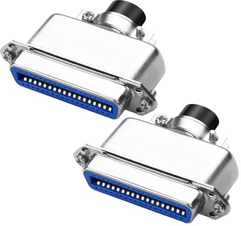 MEIRIYFA CN36 IDC Stecker Adapter, 2Pack CN36 IDC 36 Pin Stecker Centronics Stecker Adapter für Drucker (Buchse)