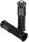 Motorrad-Lenker mit Lenkerendkappe, Motorrad-Handgriffe aus Aluminium-Gummi, universell für 7/8 Zoll (22 mm) End-Thruster-Lenker, Paar Schwarz
