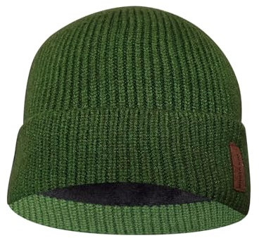 North Bund Winter Beanie Mütze Herren Damen Strickmütze Unisex Dickes Warmfutter Wintermütze Dehnbarer weicher Innerline Hut Grün