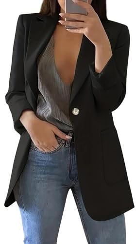 Veste Blanche Femme Veste Noir Femme Blazer Blazer Bleu Marine Manteau Mi Long Femme La Veste pour Femme La Veste pour Femme Mode Femme Automne 2024 Veste Légère Femme Été Noir 2Xl