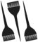 Ymapinc 3 brochas de tinte para el cabello para estilistas, suministros de color para el cabello, accesorios de salón, cepillos aplicadores para estilistas, herramientas de bricolaje (plástico negro)