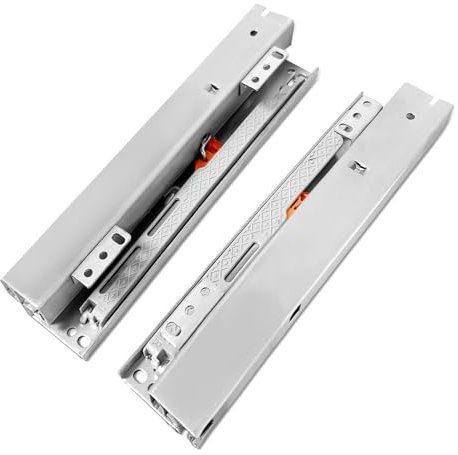 Schubladenschienen, 1 Paar Auszugsschienen Bodenmontage, Vollauszug Schubladenschienen Softclose, 180MM Schubladen Schienensystem (20)
