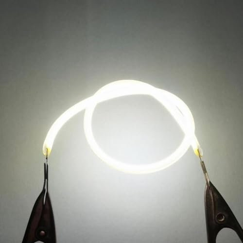 BULBEAWICK 10Pcs 3V Weiß LED COB Flexibles Filament 80mm 60mm 300mm 130mm Edison Glühbirne Lampe Teile LED Diode Beleuchtung Strip Dekoration 60mm 6500K White light