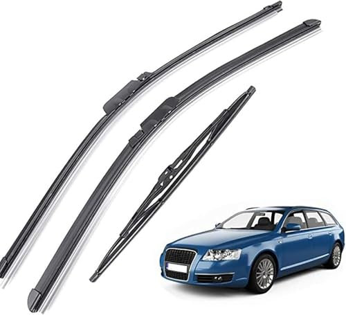 ZHAOWLI Scheibenwischer Set für Audi A6 C6 4F Allroad Quattro 2006-2011, Auto Scheibenwischerblatt Ersatz-Scheibenwischer für Frontscheibe Ersatzwischblätter