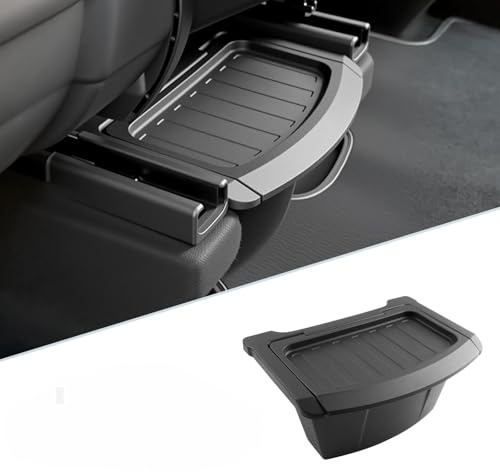 SKTU Storage Box for Tesla Model Y Juniper 2025 - Organizer, Garbage Basket, Rear Seat Storage Box, Compatible Accessory (Removable Lid)