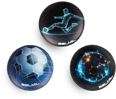 Belmil Patches mit Klettverschluss Set 3-teilig- kompatibel mit Schulranzen Comfy/Smarty (Magic Football)
