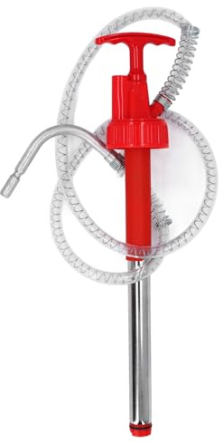 Keenso Pompe à Fût, Pompe à Levier avec Tube D'aspiration Télescopique pour Fût de 20 L