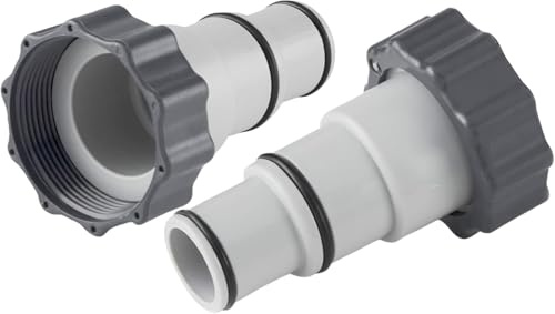 XIABYAYU 2 PCS Adaptateur Tuyau Piscine A, Raccord Pompe Piscine 32 mm et 38 mm, Connecteur Tuyau Piscina, Adaptateur a pour Piscina, Compatible avec Pompes Filtrantes Intex et Coleman