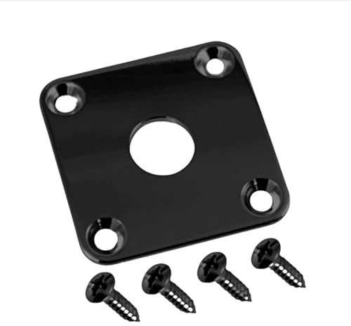 Allparts 0633-003 Buchsenplatte Les Paul Metal schwarz