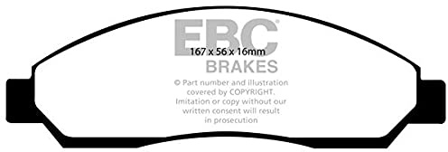 EBC Brakes DP61705 Green stuff Brake Pads 6000er-Serie