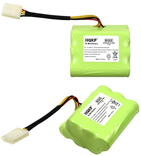 HQRP 4000 mAh Extra hohe Kapazität Akku 2 Pack für NEATO XV-11 XV-15 XV XV-XV-XV-12 XV Signature Pro – Robotic Vacuum Super Extended Life + Untersetzer
