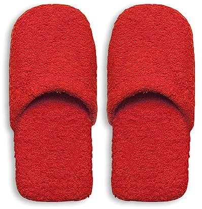Excelsa Bagno Caldo Pantofole Da Uomo, Spugna, Rosso, 29x12x5 cm