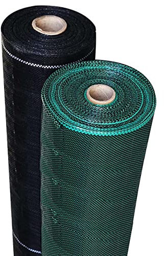 Garlivo 50 m² de Toile Anti-Mauvaises Herbes 80 g/m perméable à l'eau en différentes Tailles, Brésil de paillage Non Tissée indéchirable - Protection Contre Les UV- Film - 50 m x 1 Rouleaux