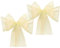Organza Chair Sashes Wider Fuller Cover Party Decoration (Ivory, 10Pcs)