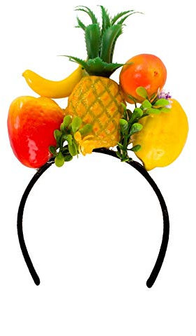 shoperama Haarreif mit Früchten Brazil Obst Kopfbügel exotisch Samba Miranda Karneval in Rio Kostüm-Zubehör