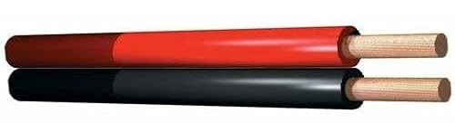 SkyTronic Rot/Schwarzes Kabel 0,75 mm - 2-adrig - Trommel mit 100 Metern