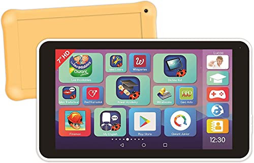 Lexibook - Tablette Enfant 7 Lexitab Master - Tablette Éducative avec Contrôles Parentaux & Pochette Protection Incluse – Android, Google Play, Youtube - MFC149FR (FR Version)