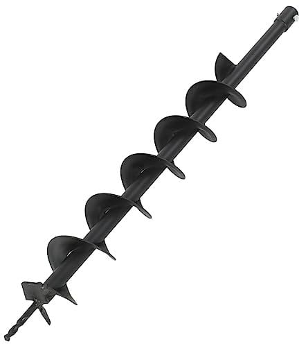 vidaXL Barrena de Jardín Broca Espiral Acero Taladro Tierra Perforador Suelo Ahoyador Excavador Jardinería Herramienta Ahoyadora Plantar Sembrar 100 mm, 145166