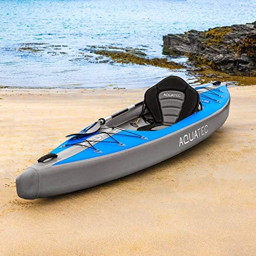 AQUATEC aufblasbare Kajaks | das Schlauchboot Kanu ist in 2 Stilen & entweder als Einzeln oder Tandem erhältlich (Einzeln, Ottawa (Pro))