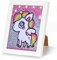 Diamond Painting Kinder Mädchen,5D DIY Einhorn Diamant Painting mit Rahmen,Mosaik Bastelset Kinder Diamant Paint Pferde Full Mosaikherstellung Kits,Einschulung Geschenk HomeRoom WandDecor 20x15 cm