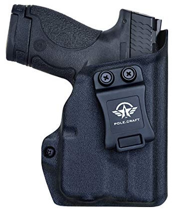 M&P Shield 40 Holster with TLR-6 Light Laser for Smith & Wesson M&P Shield 9mm/.40 w/TLR-6 - Innen Bund verdeckt tragen Holster M&P Shield 9mm with Laser (Black, Right Hand Draw (IWB))