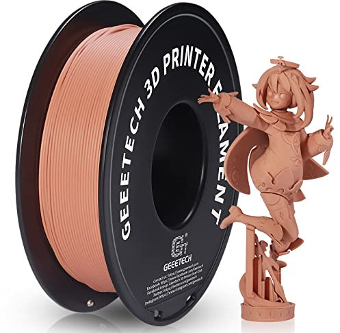 Geeetech Matte PLA Filament, 3D-Drucker PLA Filament 1 kg Spule, Genauigkeit +/- 0,03 mm, Orange