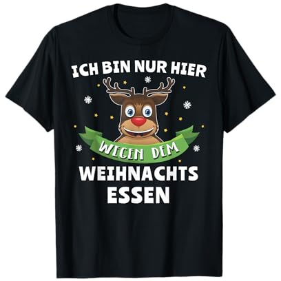 Frohe Weihnacht Rentier Weihnachtsmann Sprüche Weihnachten T-Shirt