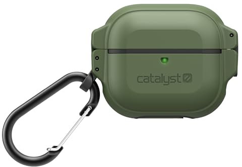 Catalyst Case for Airpods 3rd Generation, 330ft Waterproof Total Protection Case for Airpods 3, Shockproof Case for Airpods 3rd Generation, Durable Protective Case for Airpods 3 with Carabiner