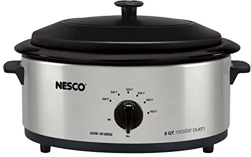 NESCO 4816-25 Electric Roaster, standard, Silver