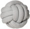 Nordic Coast Knotenkissen | Zopfkissen Grau | Kissen geflochten | Zierkissen | Sofakissen | Kinderkissen | Knoten Kissen | Kissen geflochten 30 cm Kinderzimmer Dekokissen Kinderzimmer Deko