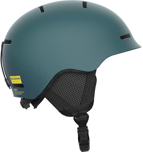 Salomon Orka Kinder Helm Ski Snowboarden, Einfach Anzupassende Passform, leicht, Grau, KM 5356